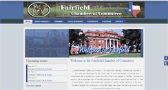 Desktop Screenshot of fairfieldtexaschamber.com